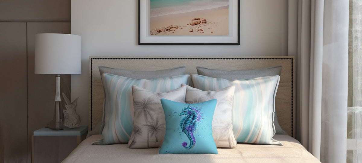 Elevate Your Bedroom Coastal Oasis With Ocean Inspired Pillows Rengora 