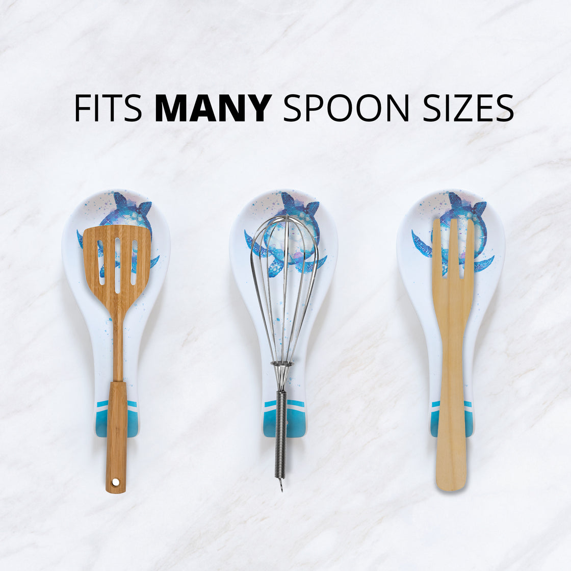 Three rengöra sea turtle spoon rests. Designed to accommodate a variety of spoon sizes, ensuring a perfect fit for all your culinary needs.