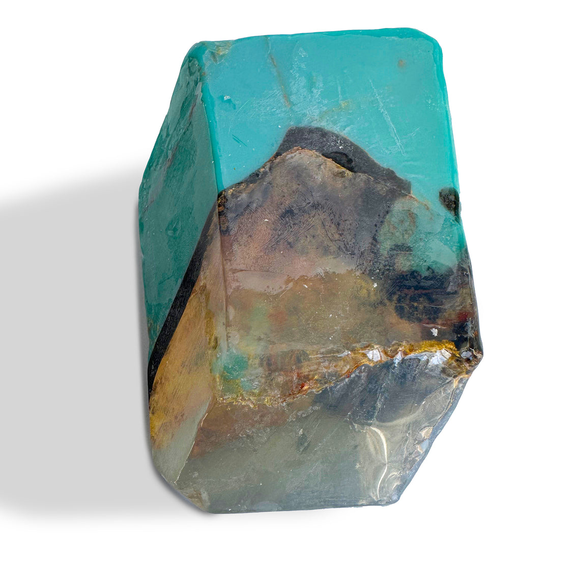 Turquoise SoapRock® - looks like an actual rock of turquoise and quartz, but it's soap!