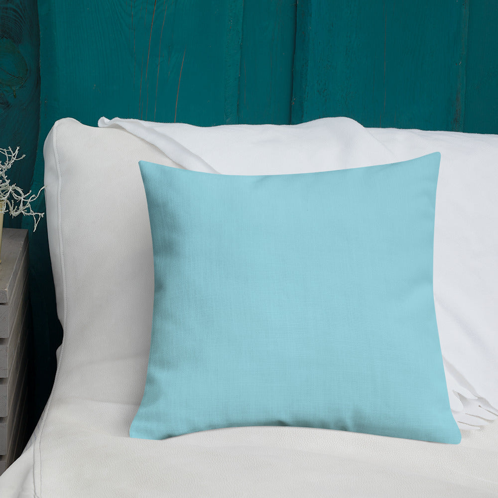 Beautiful Seahorse Throw Pillow - Light Blue