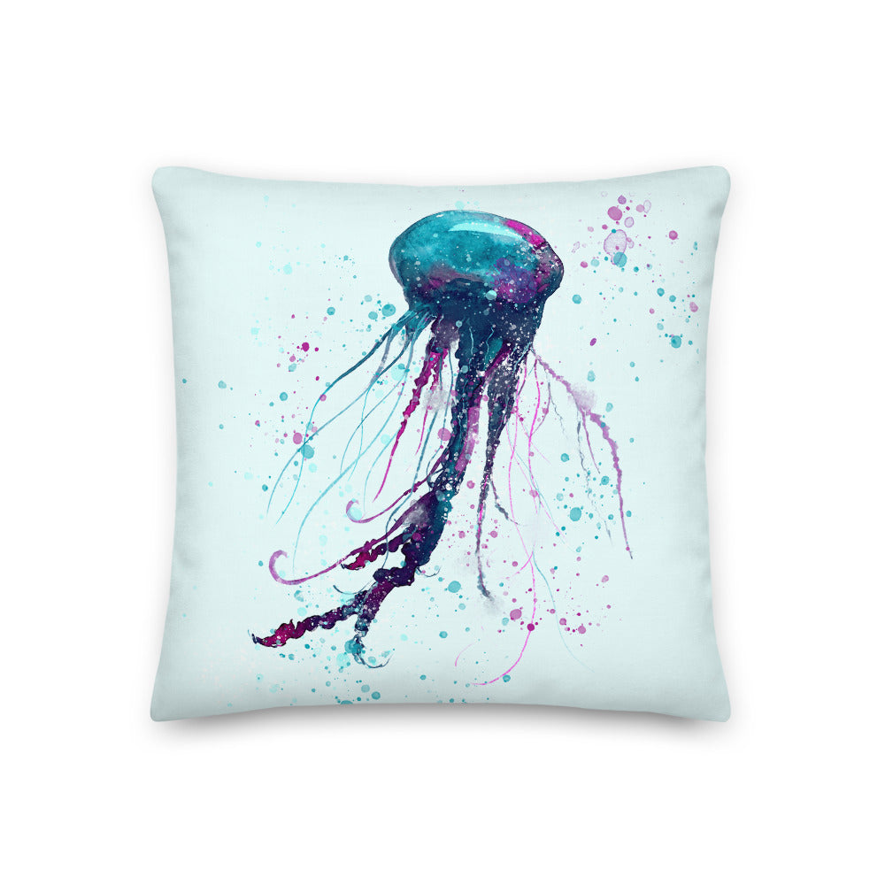 Jellyfish Throw Pillow