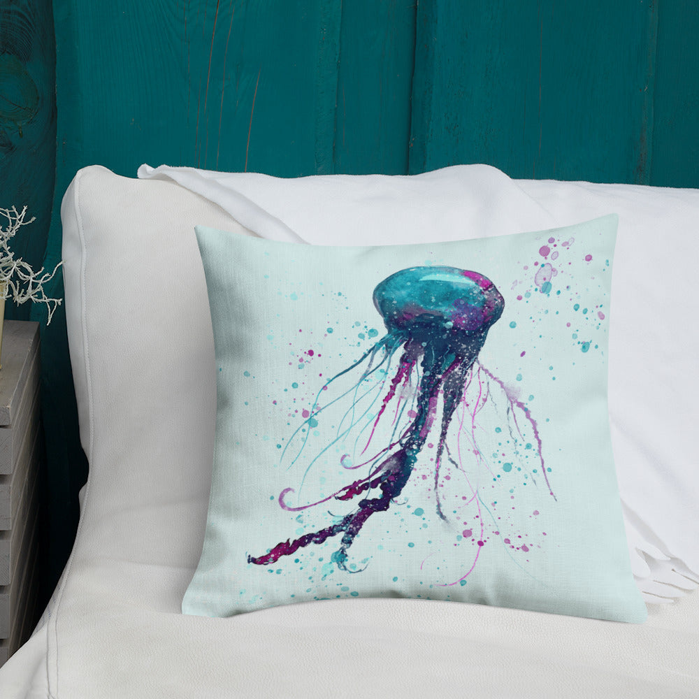 Jellyfish Throw Pillow