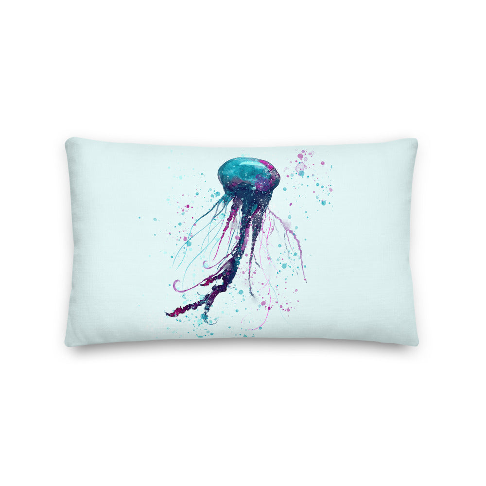 Jellyfish Throw Pillow
