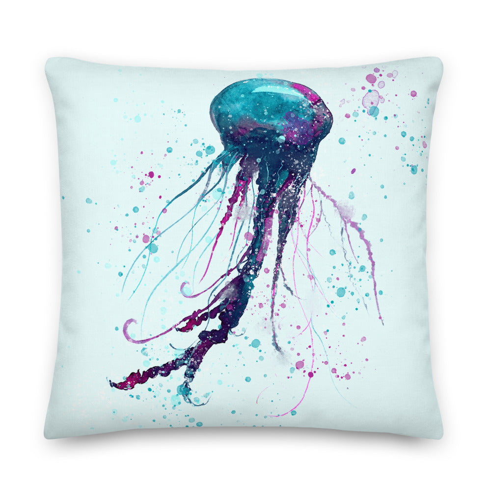 Jellyfish Throw Pillow