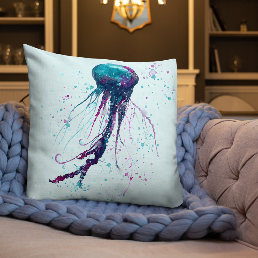 Jellyfish Throw Pillow