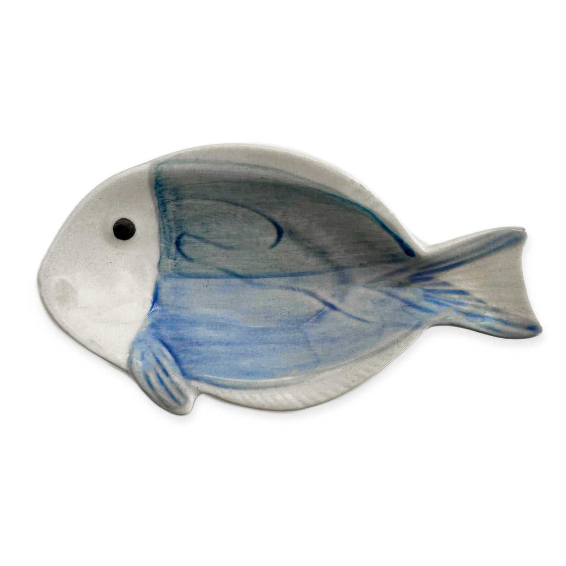 Mini Fish Plates in shades of white and blue by rengora