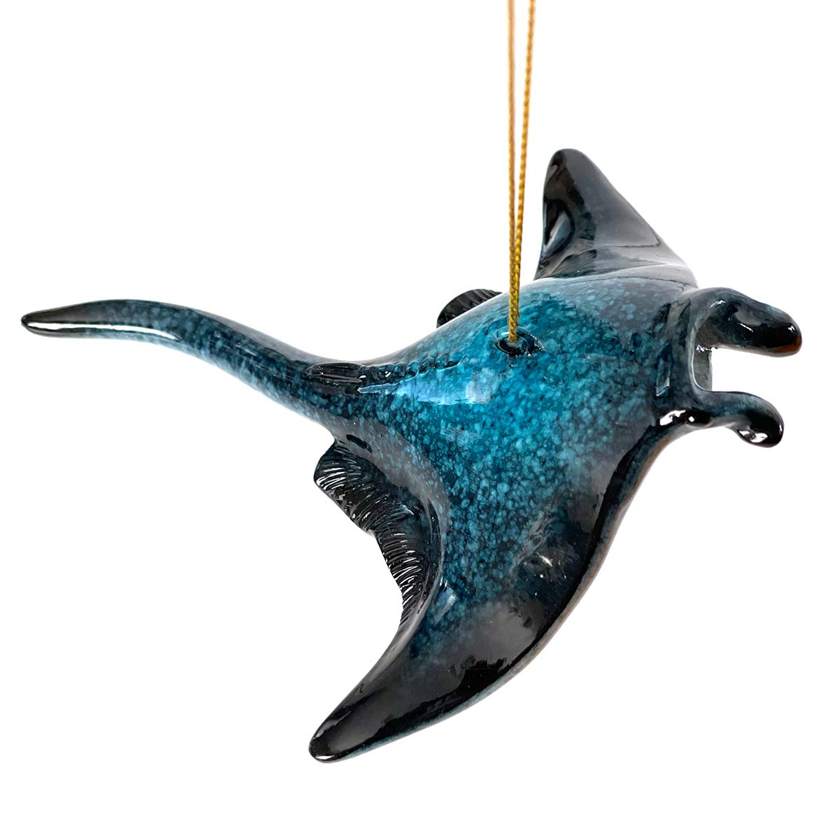 Manta Ray Christmas Ornament HandPainted Beautifully Made Rengora