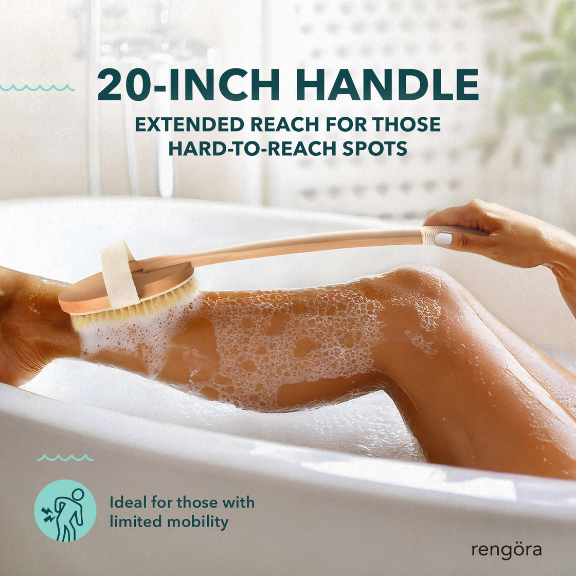 Deluxe XL Back Brush for Shower & Dry Brushing