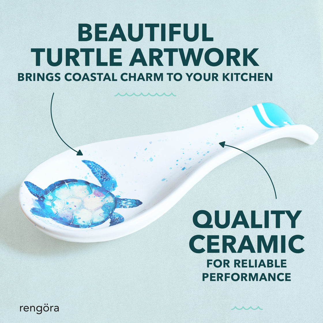 Spoon Holder - Sea Turtle Spoon Rest