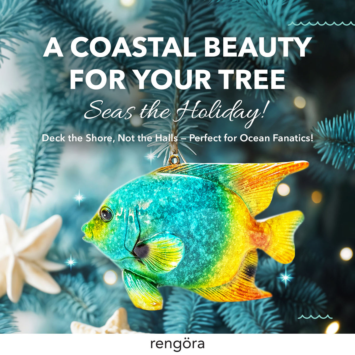 Tropical Fish Christmas Ornament | Hand-Painted & Gift-Boxed – Rengora