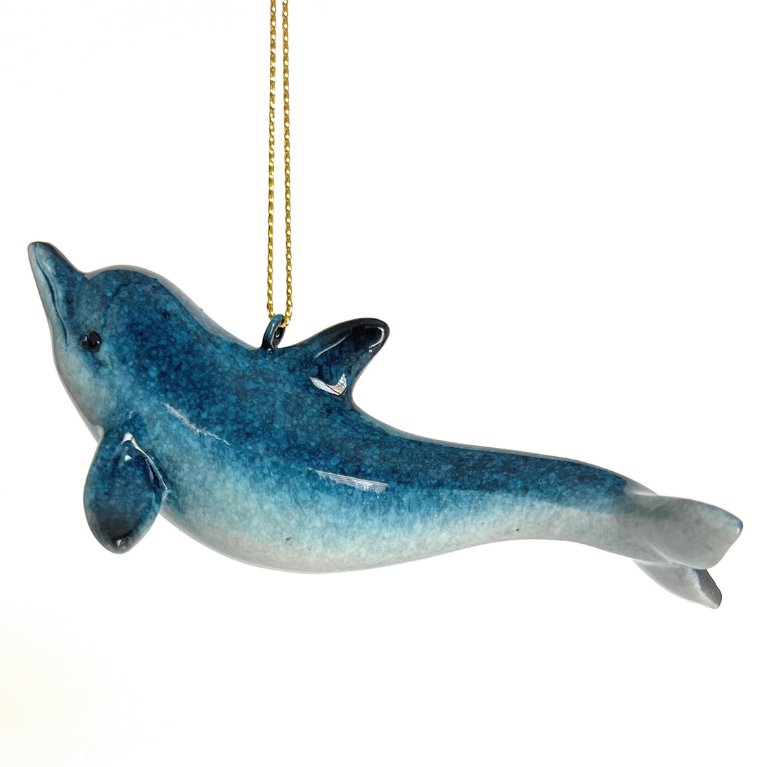 beautifully hand-painted rengora blue dolphin  ornament